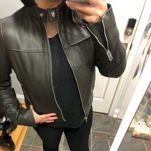 derek lam genuine leather coats & jackets